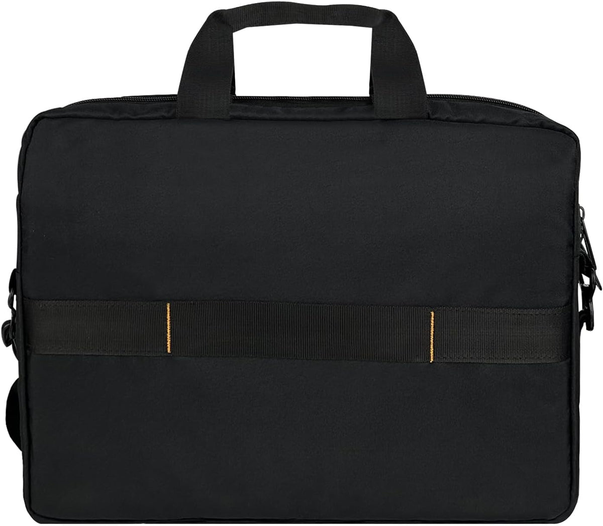 Amazon Basics Compact Laptop Shoulder Bag Carrying case with Accessory Storage Pockets (14 inch - 35.6 cm) Black, 3-Pack