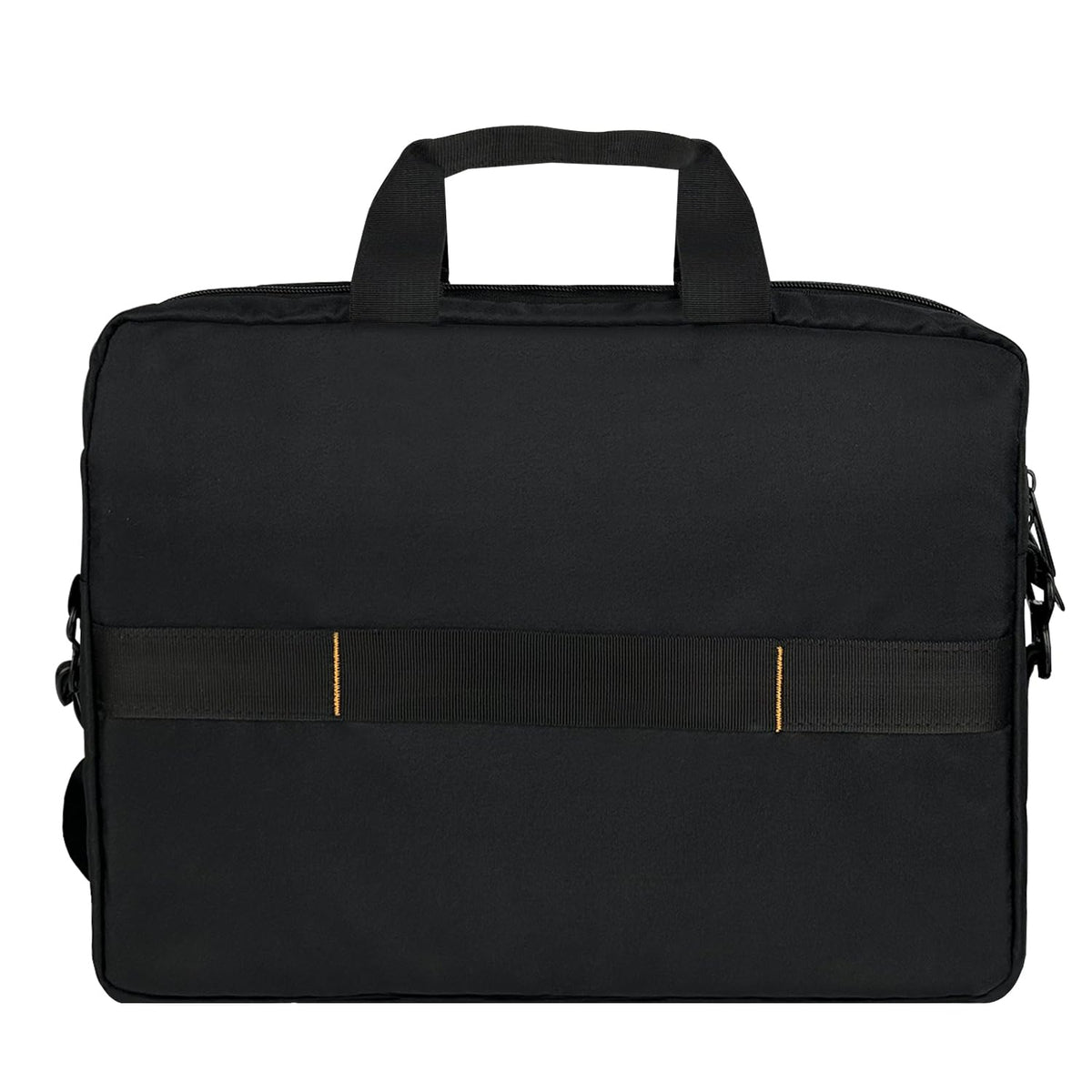 Amazon Basics Compact Laptop Shoulder Bag Carrying case with Accessory Storage Pockets (14 inch - 35.6 cm) Black, 3-Pack