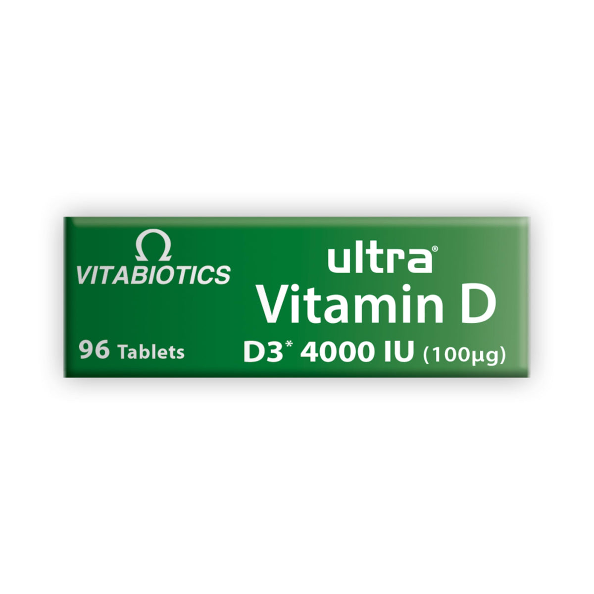 Vitabiotics Ultra Vitamin D3 1000IU, Vitamin D3 Tablets, 96 Tablets