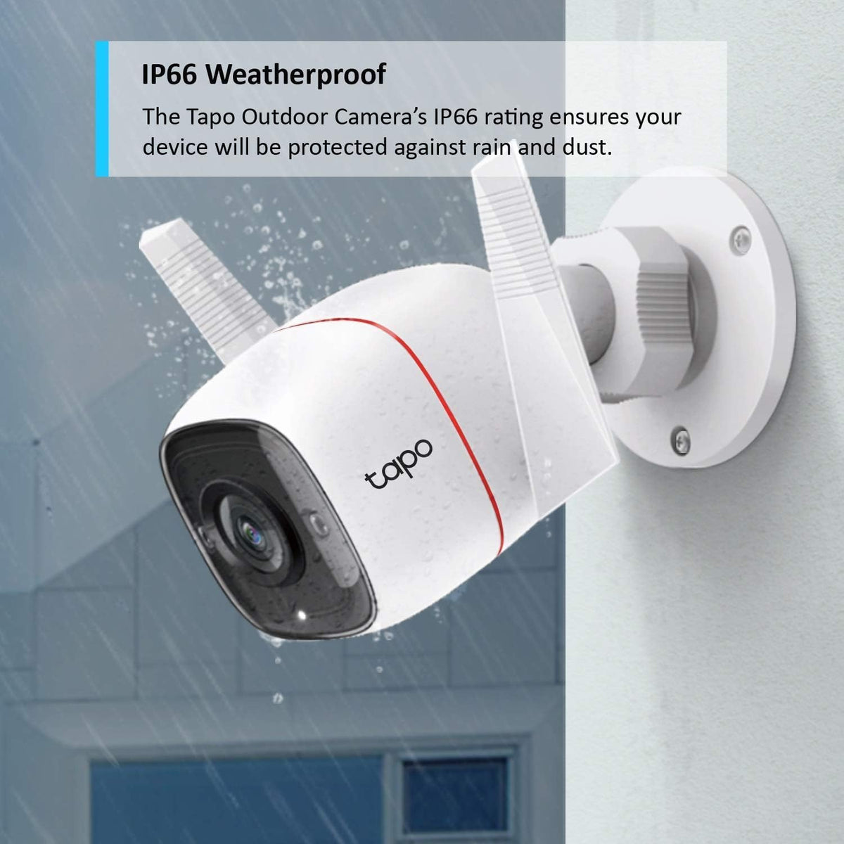 Tapo TP-Link C500 Outdoor Wi-Fi Security Camera, 360° FHD 1080P with Night Vision, Two-Way Audio, Cloud Video Recording, Works with Alexa