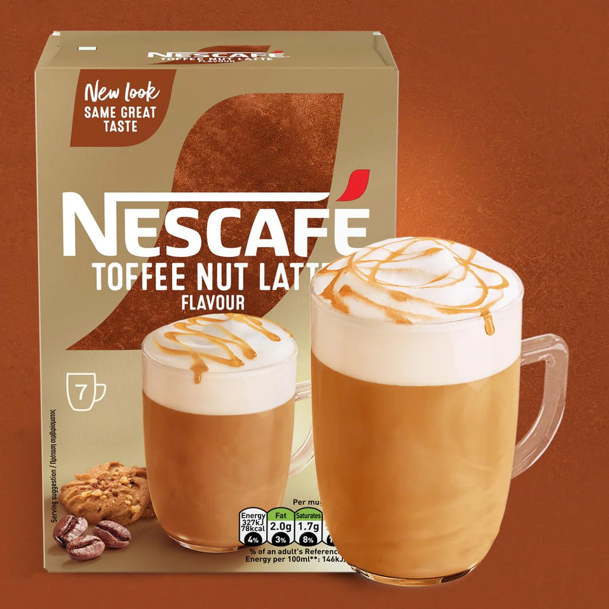NESCAFÉ Latte Instant Coffee Sachets - 72 x 18g