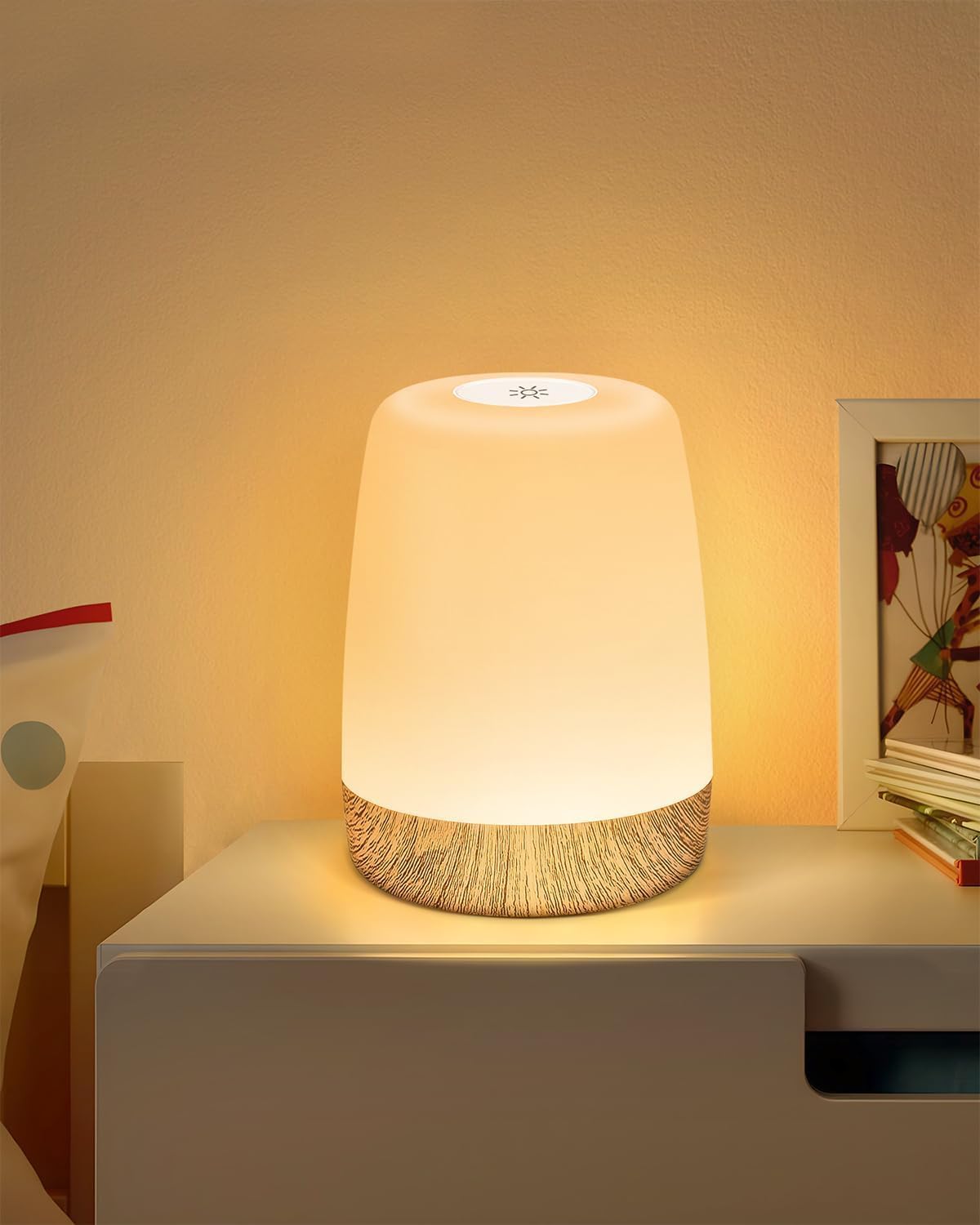 MEDE Night Light, Dimmable Bedside Lamps with RGB for Toddler, Kids, Adults