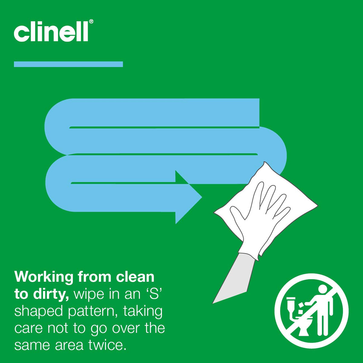Clinell Universal Cleaning and Disinfectant Wipes for Surfaces - Tub of 100 Wipes - Multi Purpose, Kills 99.99% of Germs, Quick Action - 275mm x 190mm - Neutral Scent