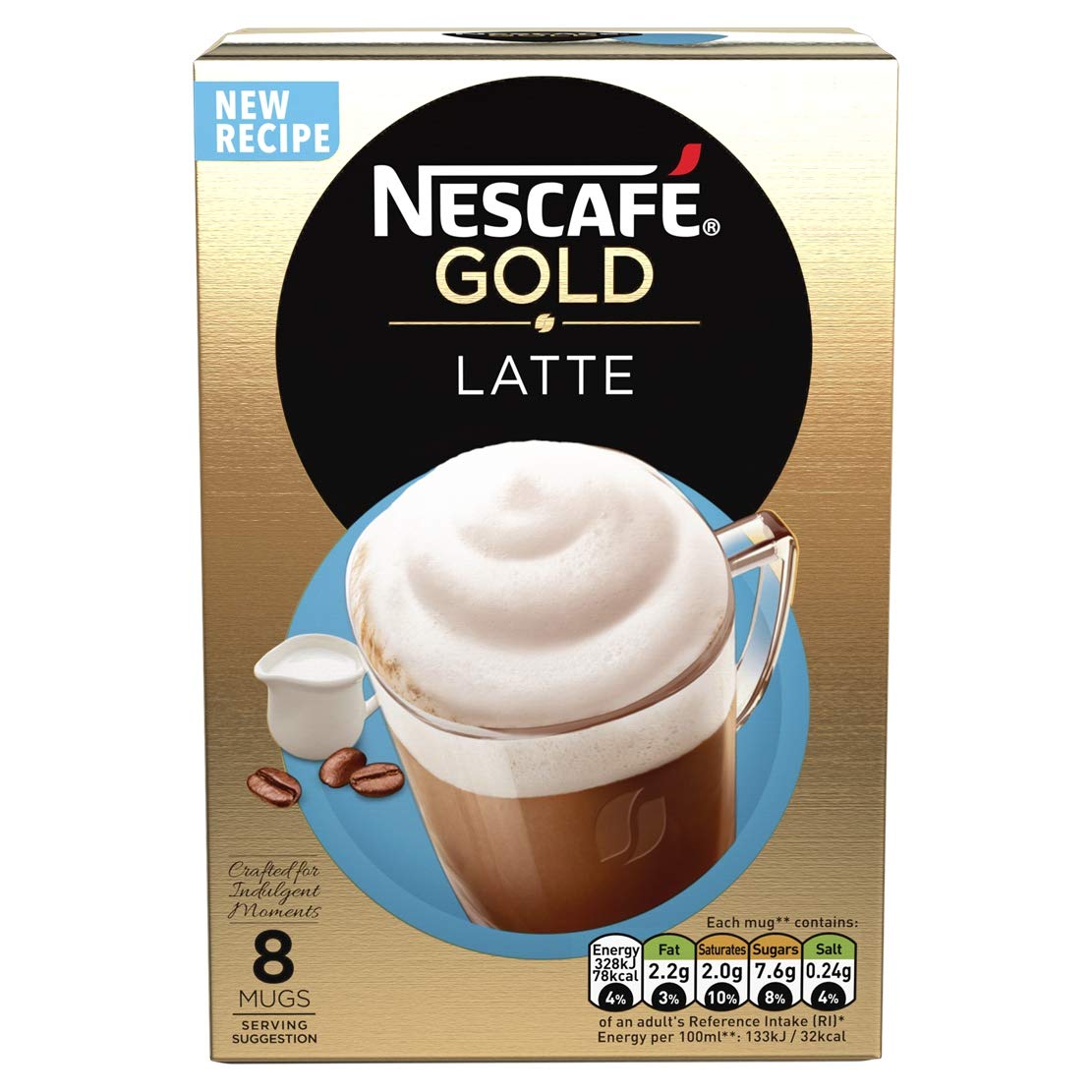 NESCAFÉ Latte Instant Coffee Sachets - 72 x 18g
