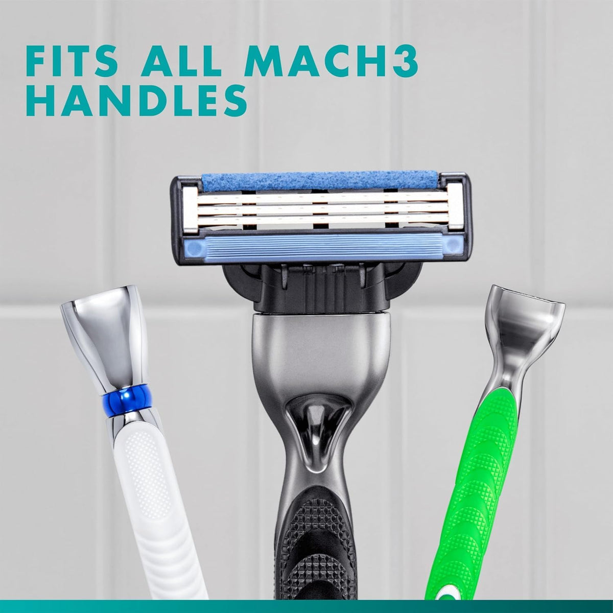 Gillette Mach3 Razor Blade Refills for Men, 12 Count