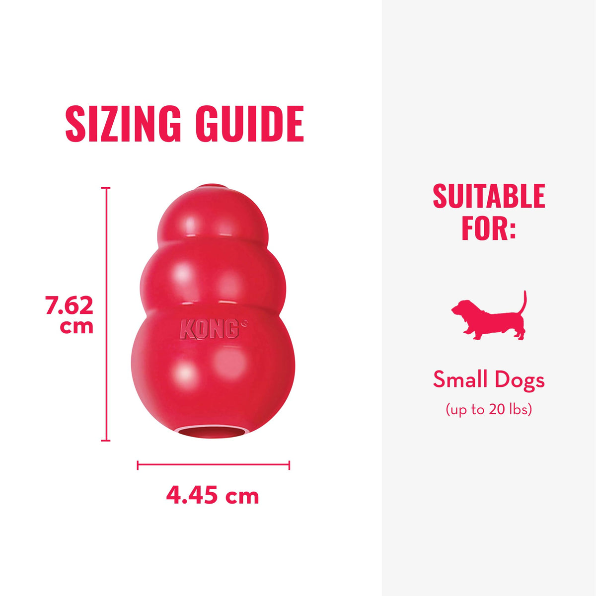 KONG Classic Stuffable Dog Toy, For Medium Dogs