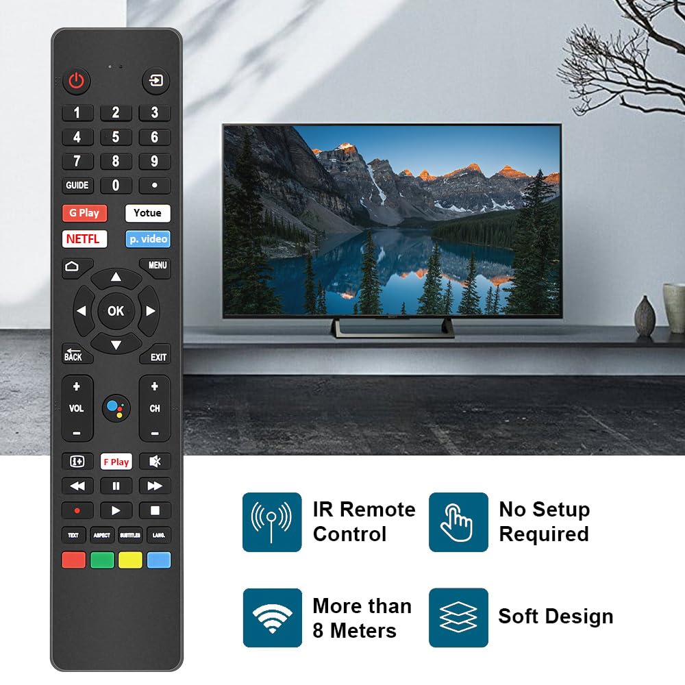 Gvirtue 【Pack of 2】Replacement Remote Control Compatible with Roku Box Model: Roku 1, Roku 2(HD, XD, XS), Roku 3, Roku LT, HD, XD, XDS, Roku N1, Roku Express, Roku Express+
