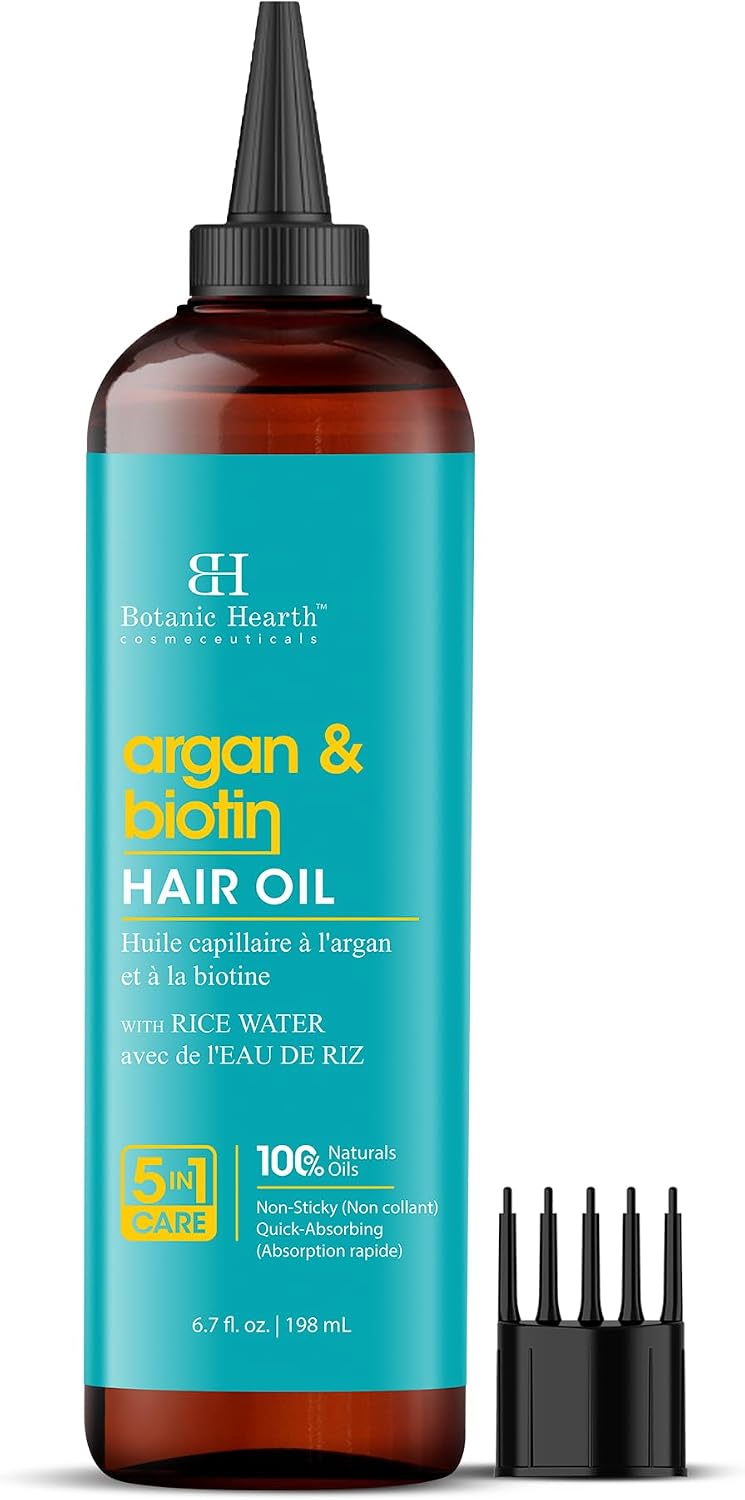 Botanic Hearth Argan & Biotin Hair Oil, 198 ml