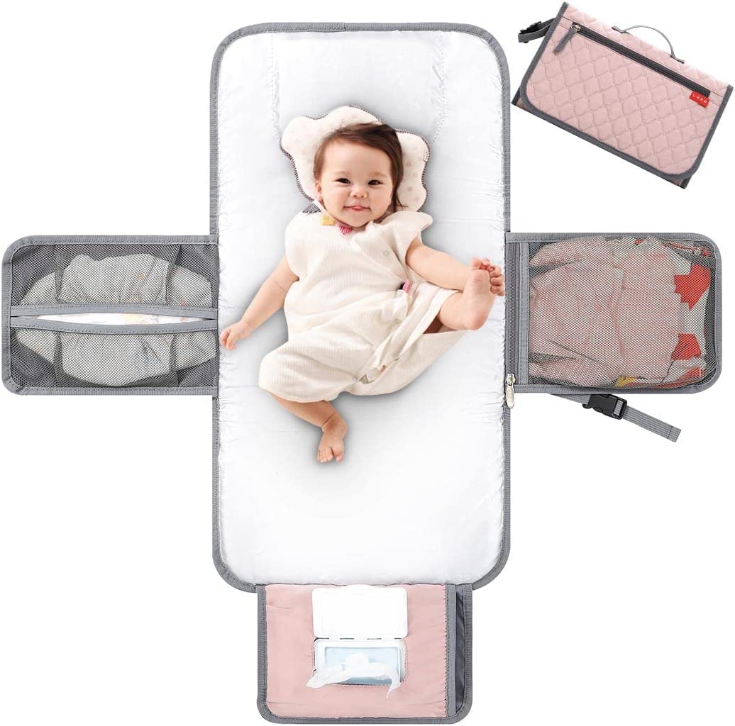 Lekebaby Portable Nappy Changing Mat Travel Baby Change Mat