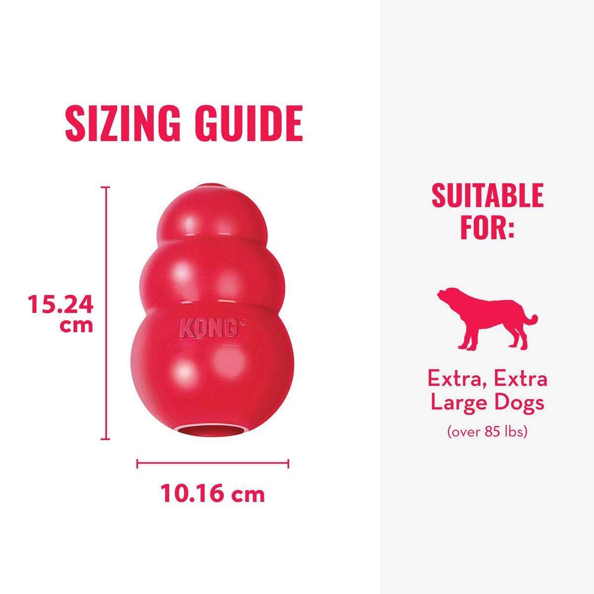 KONG Classic Stuffable Dog Toy, For Medium Dogs