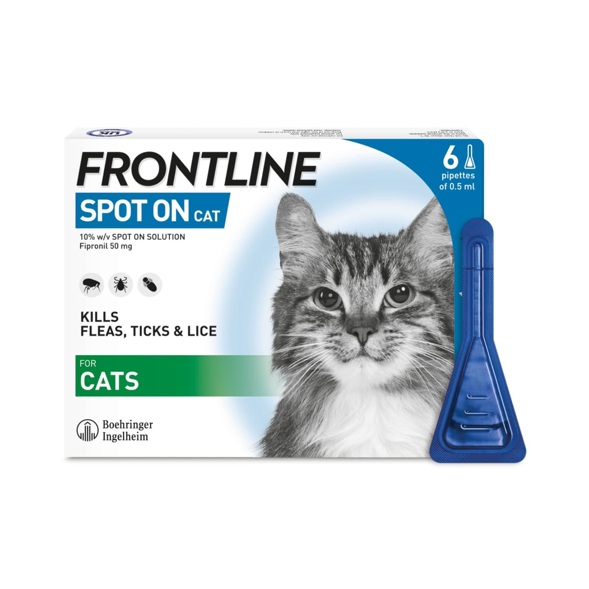 FRONTLINE Spot On Flea & Tick Treatment for Large Dog (20-40kg) 3 Pipettes