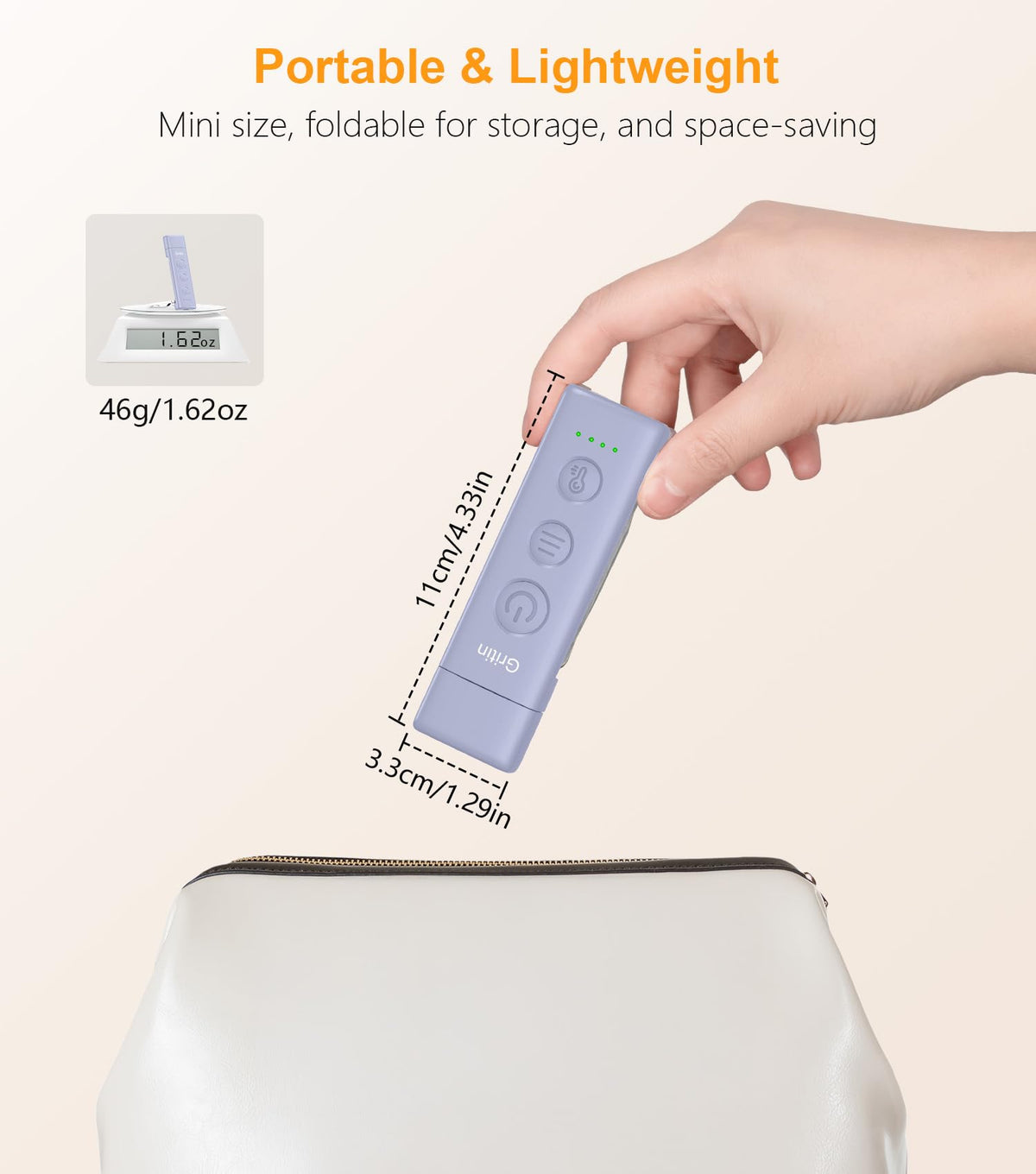 Gritin Book Light Rechargeable, Reading Light Lamp Clip on Book for Reading