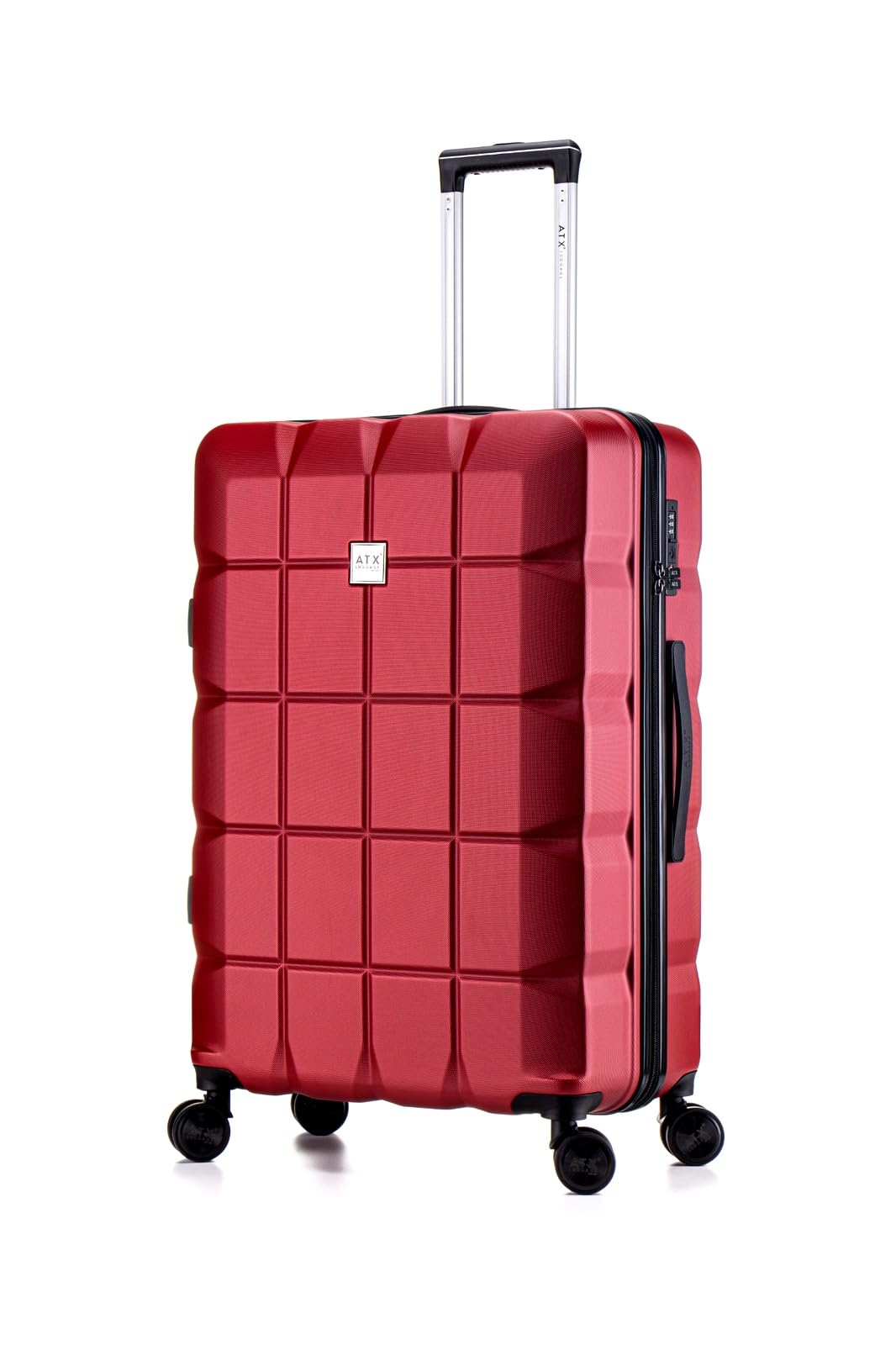 ATX 28 Inch Suitcase Large 110L – Lightweight Hard Shell Checked Luggage, 4 Wheels, TSA Lock, 30KG Capacity, Black