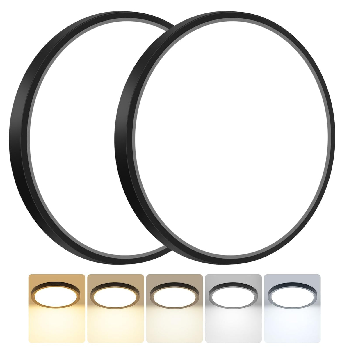 Peasur Bathroom Light, 3000K/3500K/4000K/5000K/6500K 5 Color Temperature