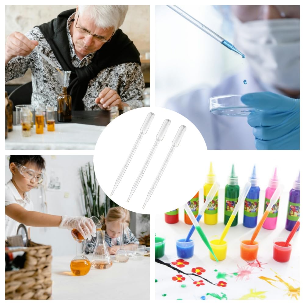 4ML Plastic Dessert Pipette Mini Pipette Cupcake Pipettes 4ml Squeeze Liquid Dropper Injector Transfer Pipette (4ml-40Pcs)
