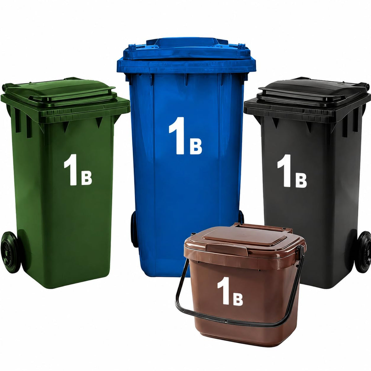 4 Pack Bin Numbers for Wheelie Bins 0-99/A-D | Large Number Stickers (17)