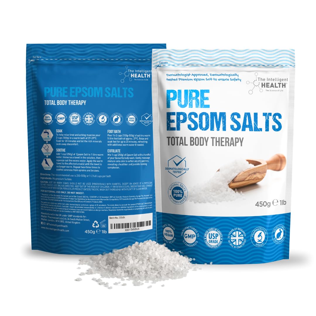 Magnesium Sulphate Bath Salts Soak, Muscle Magnesium Epsom Salts, 1kg