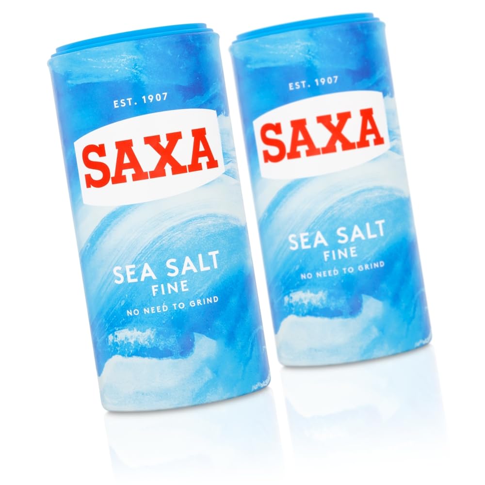 Saxa Fine Table Salt for Table & Cooking, 750 g Drum (1-Pack)