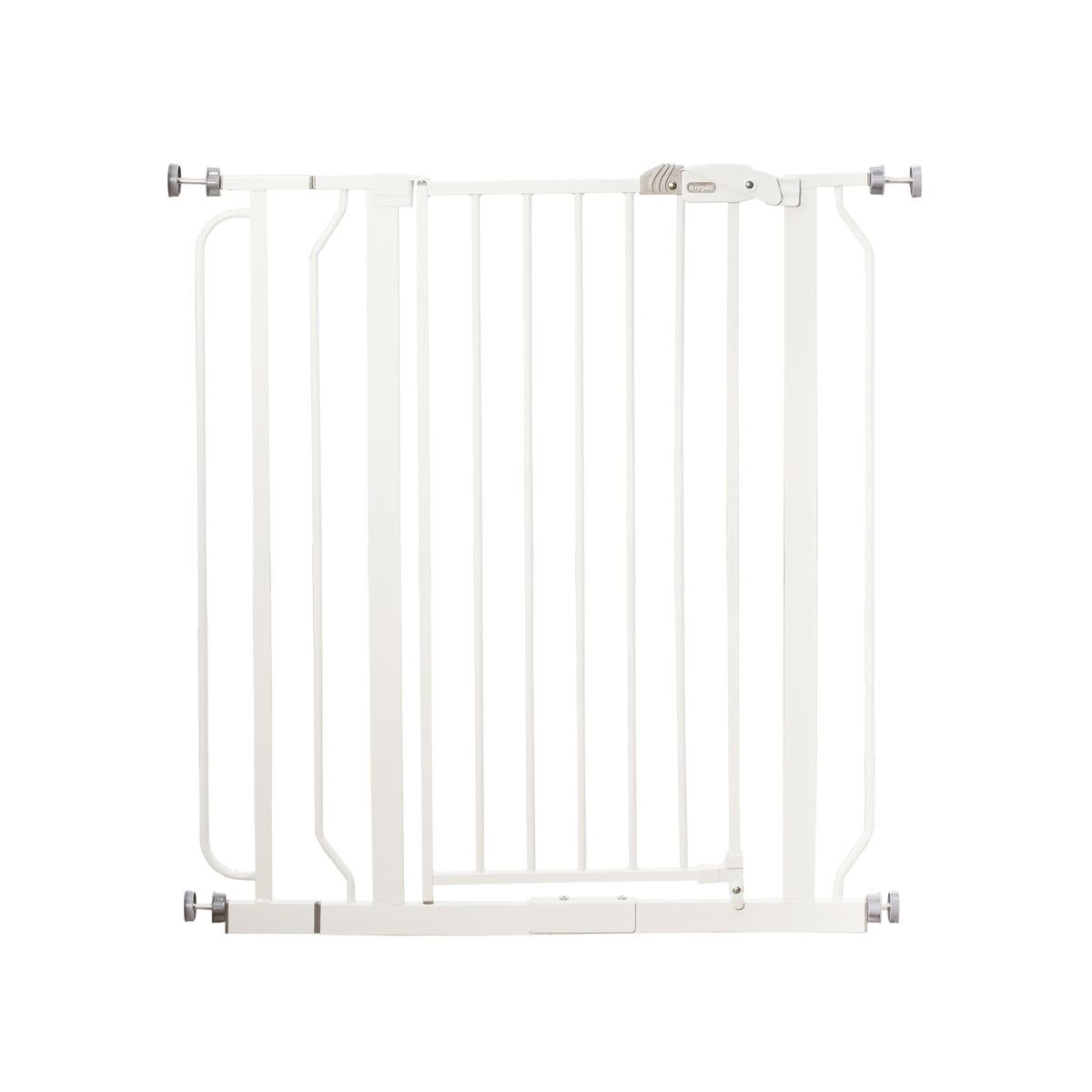 Regalo Safety 91.4cm Extra Tall Baby Gate for Doorways & Bottom of Stairs, Fits Openings 73.6-90cm (Extension Included), Pressure Mounted for Babies, Toddlers & Pets