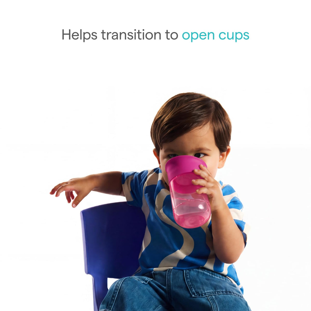 Munchkin Miracle 360 Baby Cup |2-Pack | 6m+ | 207ml | Purple/Coral