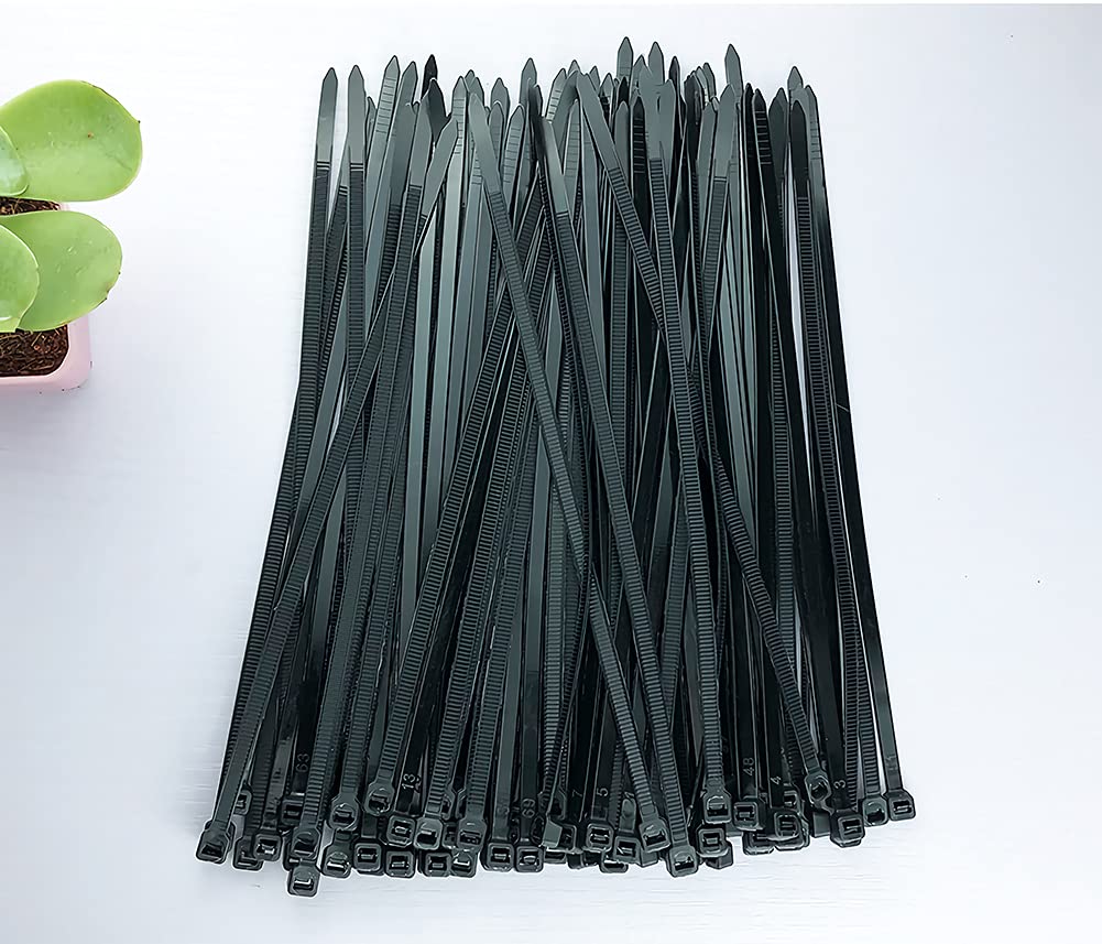 100 Pack Yellow Plastic Cable Ties 300mm×3.6mm Heavy Duty Strong Nylon Premium Self Locking 12 inch/30 cm Long Zip Tie Wraps