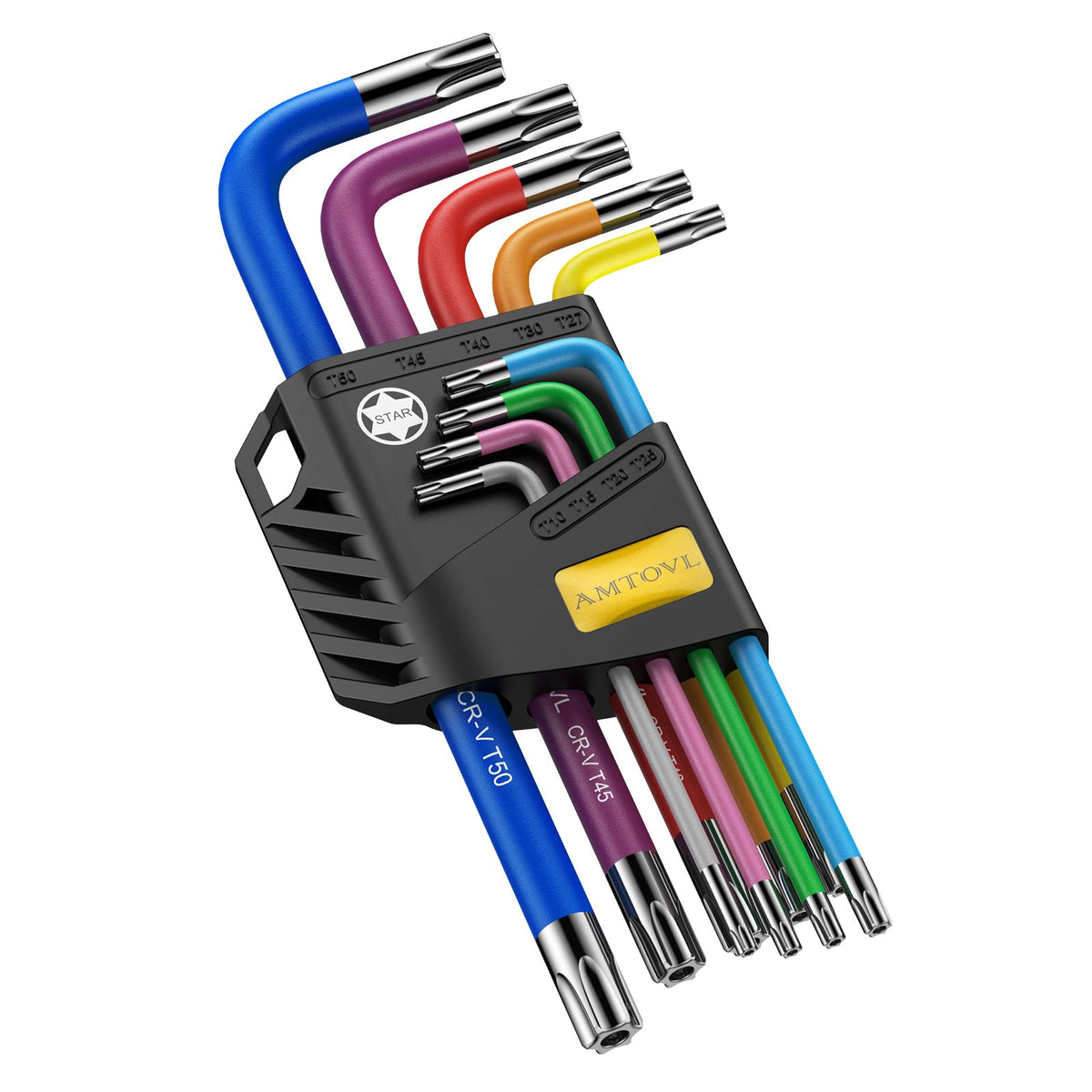AMTOVL Hex Key Set, 9PCS Metric Allen Key Set, 1.5-10MM, Long Ball End