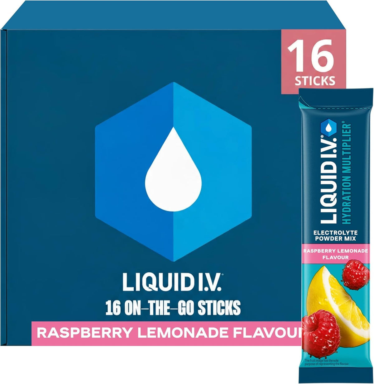 Liquid I.V. Hydration Multiplier Electrolyte Mix, Passion Fruit, 16 Sticks