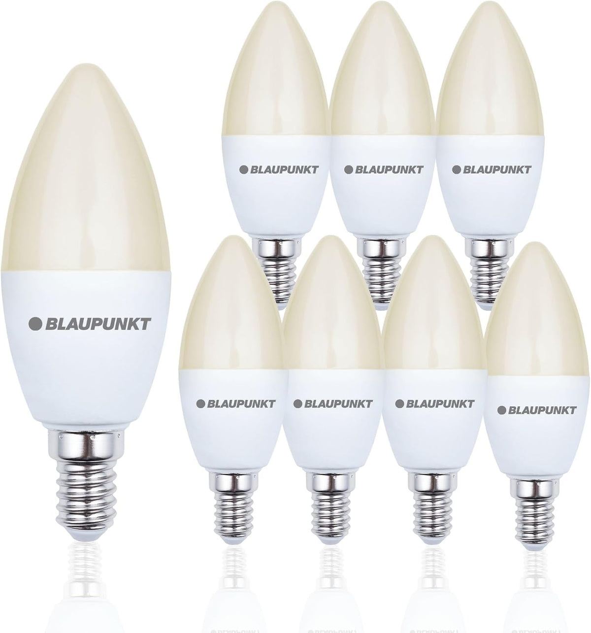 Blaupunkt E14 LED Light Bulb Candle Shape – 10W (Equivalent to 80W - 100W), 820 Lumens, 4000K Neutral White LED – Non‑Dimmable, E14 Screw Base, Energy‑Efficient Home Lighting – Pack of 1
