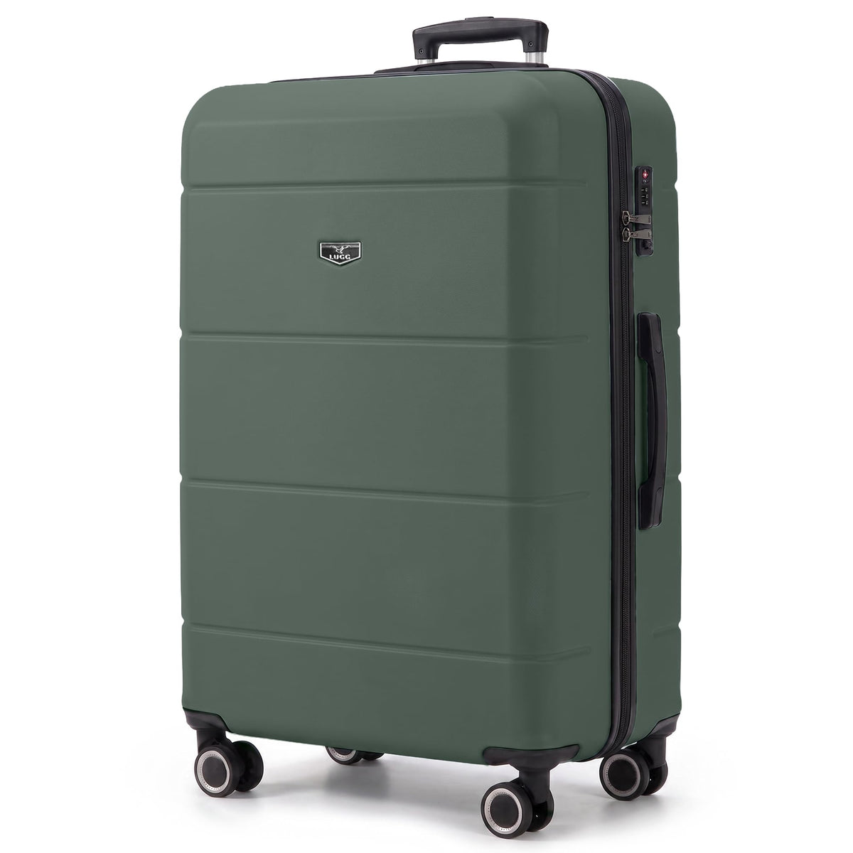 LUGG Jetset 40cm Suitcase 40x30x20cm, Ryanair Compatible Underseat Size, Hard Shell ABS, Spinner with Removable Wheels, Lightweight Travel Luggage, 1 Year Warranty