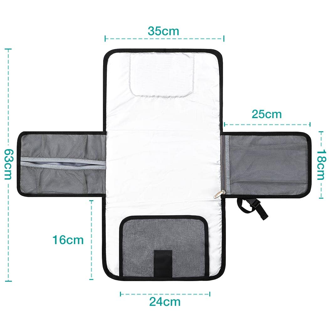 Lekebaby Portable Nappy Changing Mat Travel Baby Change Mat