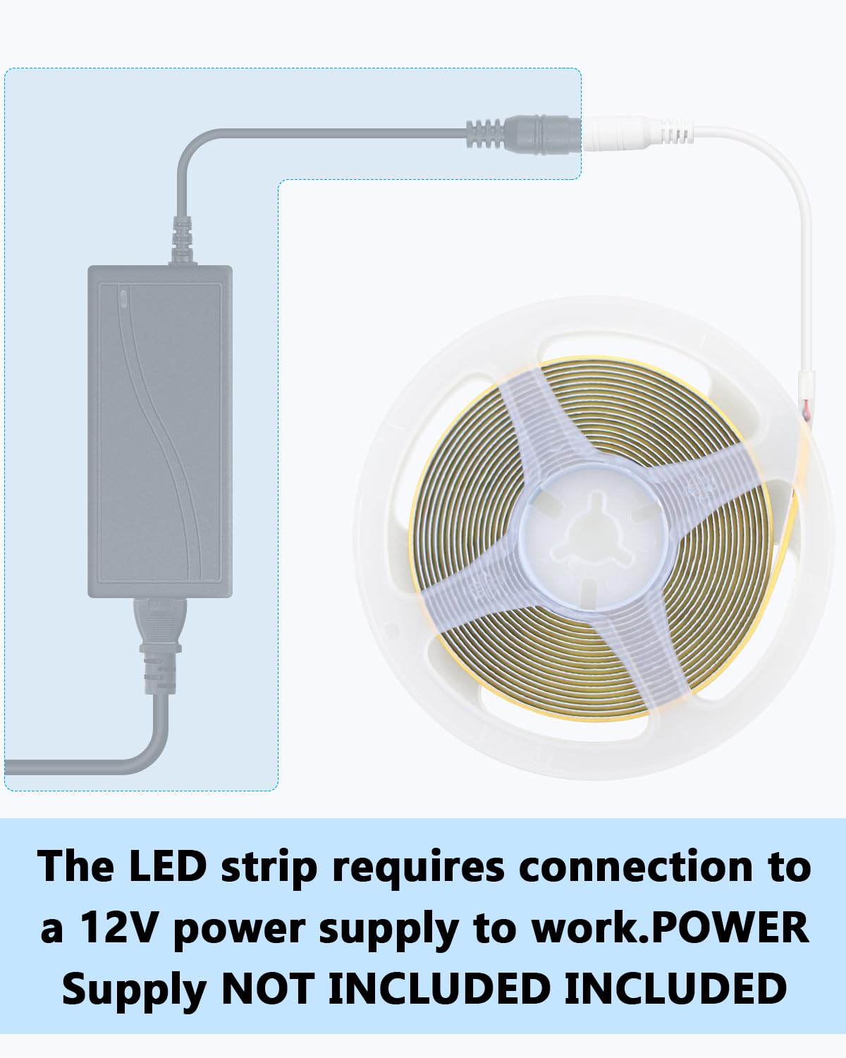 Aclorol 12V Red LED Lights for Bedroom 5M Fleixible COB LED Strip Light
