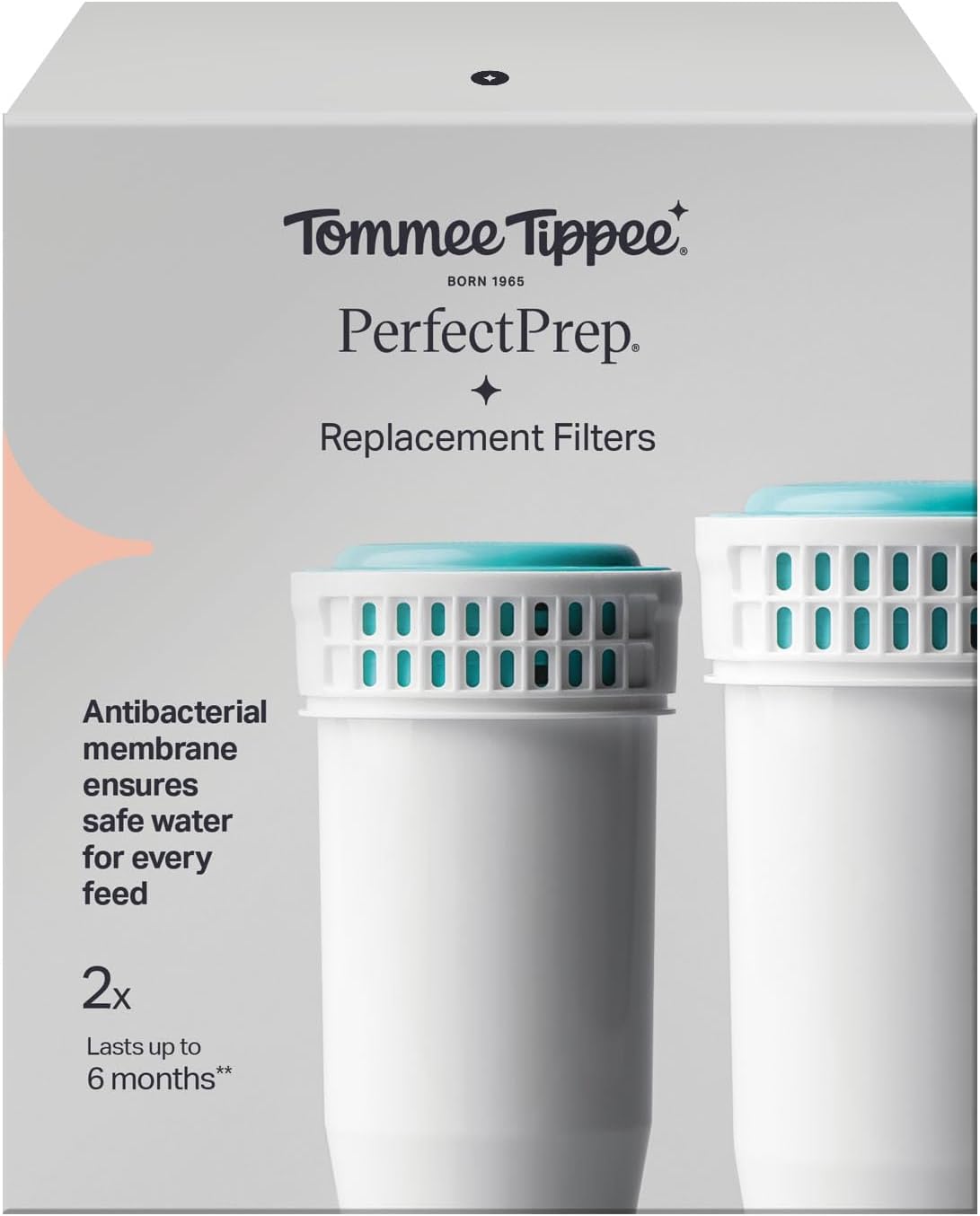 Tommee Tippee Perfect Prep Replacement Filter Pack of 2 Antibacterial