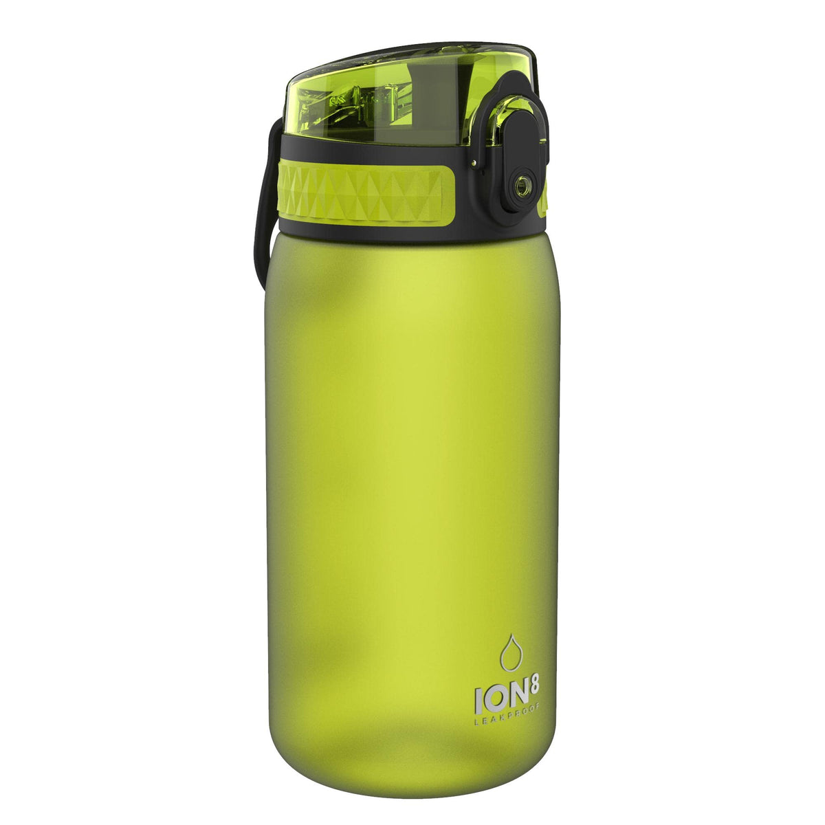 ION8 Kids Water Bottle, 350 ml/12 oz, Leak Proof, Easy to Open, Secure Lock, Dishwasher Safe, Carry Handle, Hygienic Flip Cover, Easy Clean, Odour Free, Rose Pink