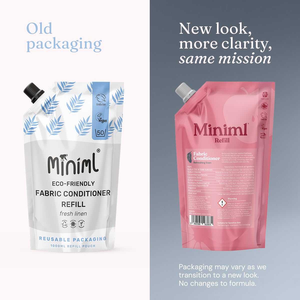 Miniml Eco Fabric Softener & Conditioner 5L Refill – Fresh Linen