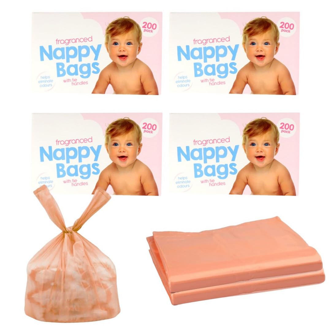 D.A.Y. Republic 150 Nappy Bags Fragranced Diaper Disposal Bags, Tie Handle