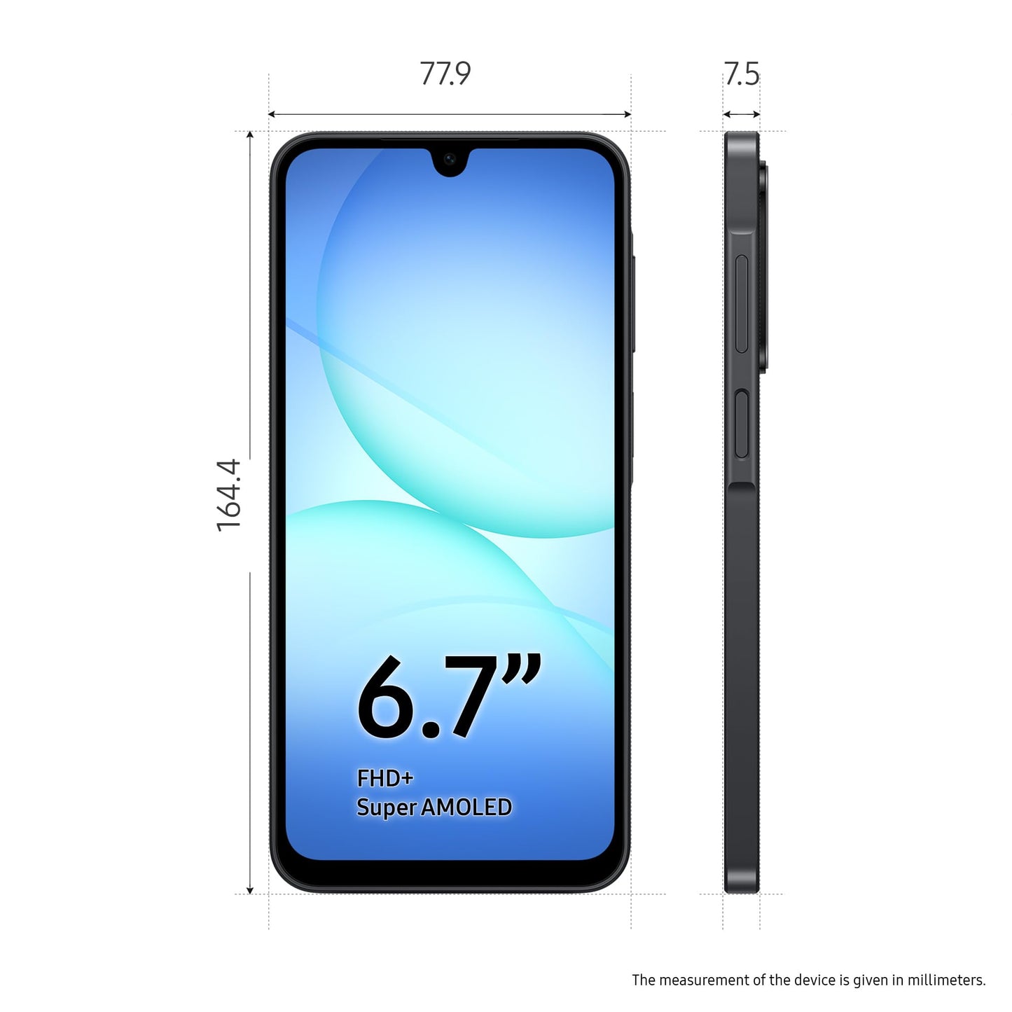 Samsung Galaxy A17 5G, AI Smartphone, Slim 7.5mm Frame, Large Screen, 50MP Camera, 128GB Storage, 4GB Memory, 5000 mAh Battery, Grey, 3 Year Extended Warranty (UK Version)