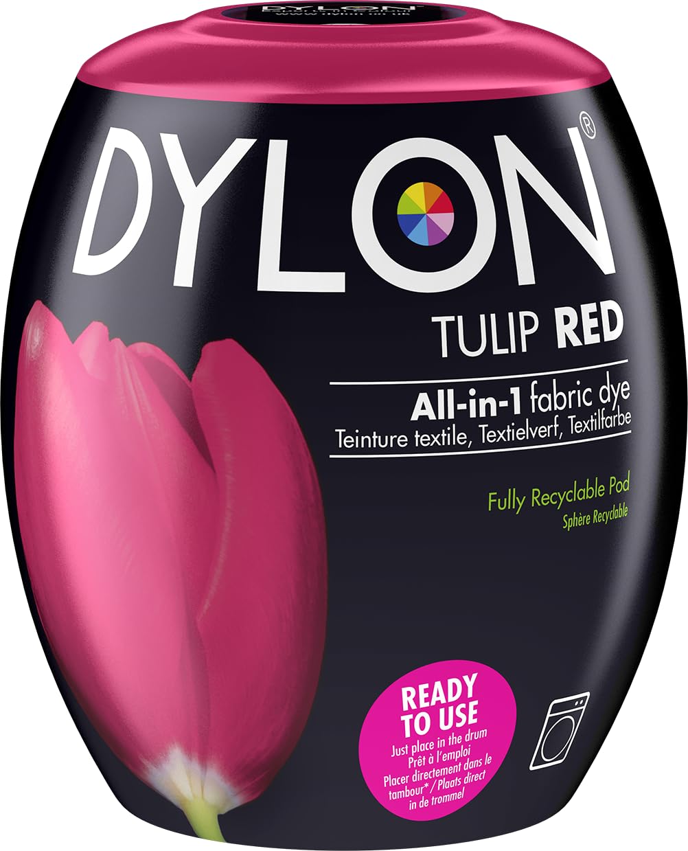 DYLON Washing Machine Fabric Dye Pod, Intense Black, 350g