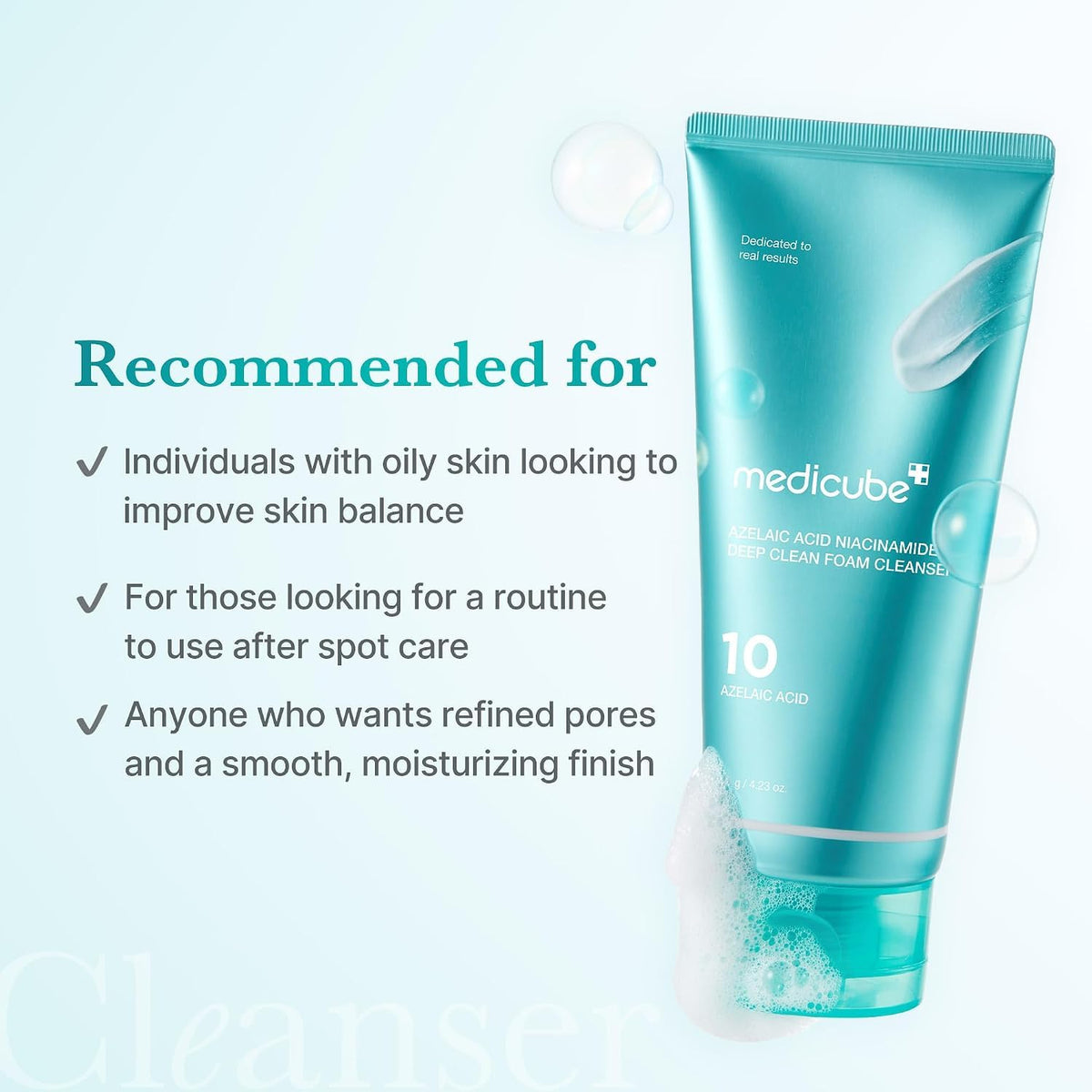 medicube Facial Cleanser Zero Foam Cleanser for Pore & Excess Oil Care