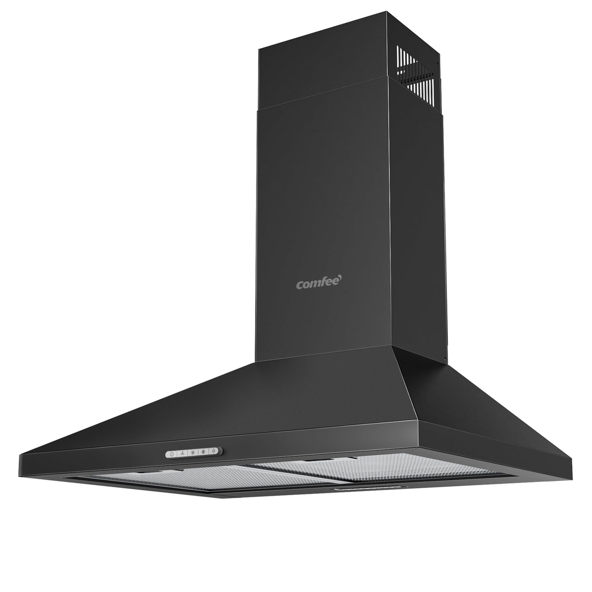 COMFEE' 90cm Chimney Cooker Hood, Class A++ Wall Mounted Kitchen Extractor