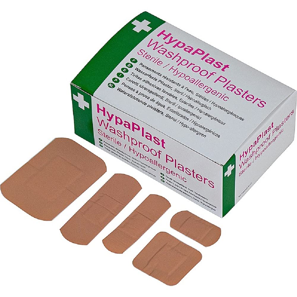 Safety First Aid Group HypaPlast Pink Washproof Plasters, 7.2 x 2.5 cm (Pack of 100)
