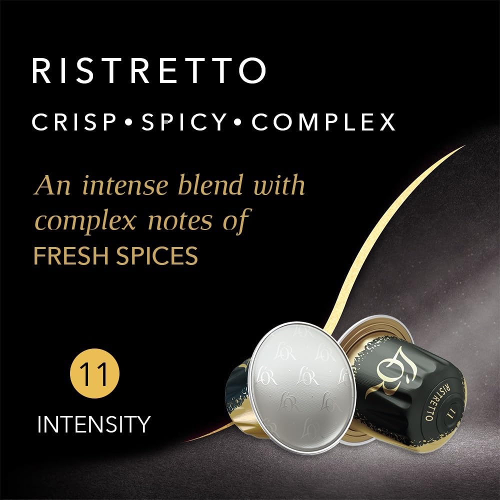L'OR Espresso Intense Coffee Pods Variety Bundle (Pack of 12, Total 120 Capsules) Nespresso®* Compatible