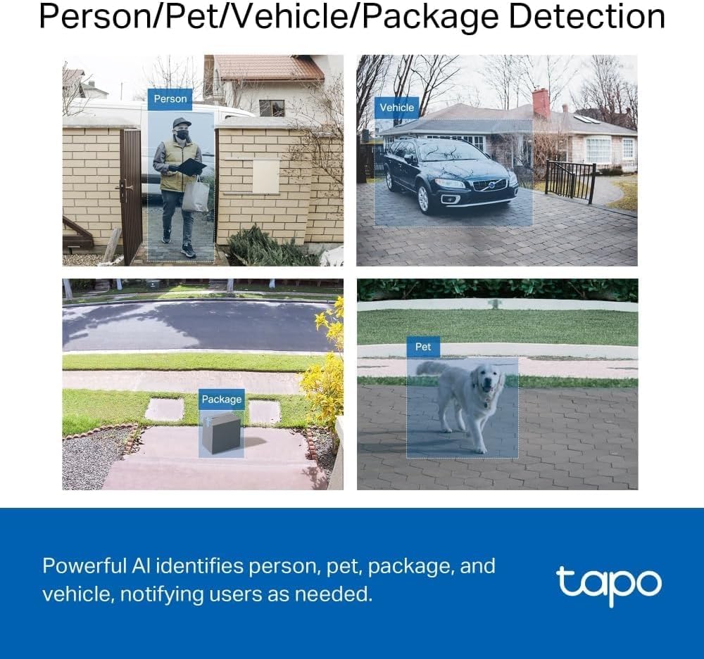 Tapo TD21 2K 3MP Battery Doorbell Camera Wireless, Colour Night, IP65