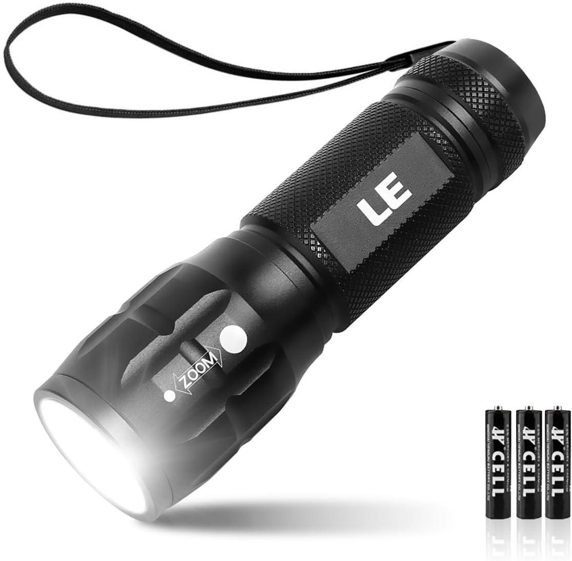 Lepro LE LED Torch Battery Powered, Camping Flashlight, Adjustable Focus