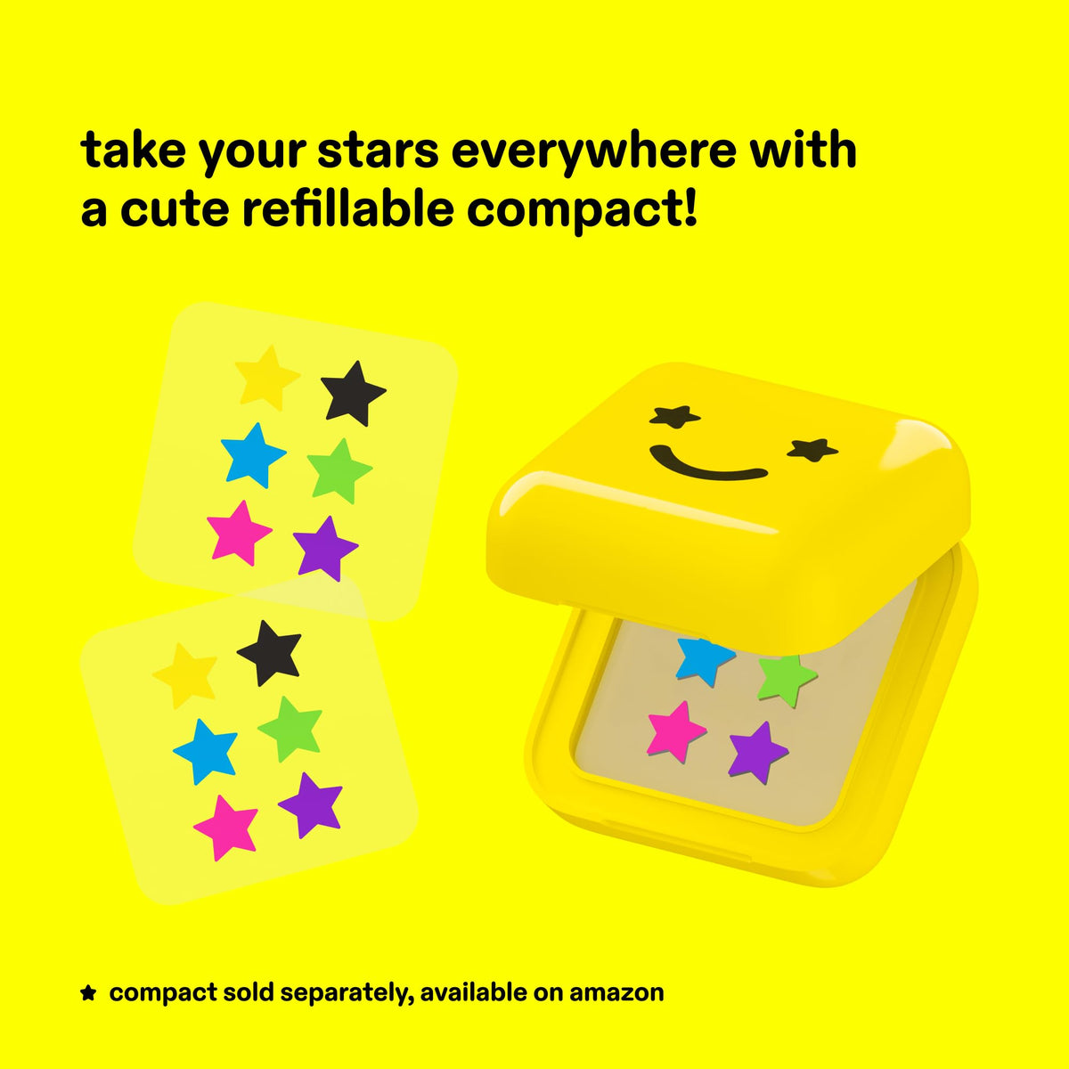 Starface Hydro-Star® Black Hydrocolloid Star-Shaped Pimple Patch, 96 ct
