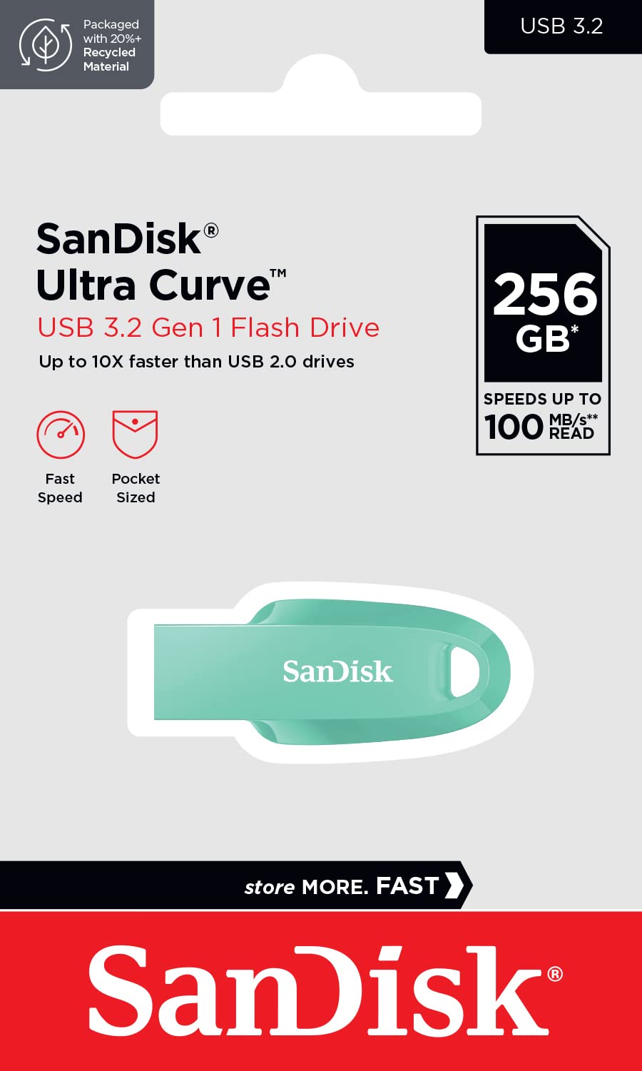 SanDisk 128GB Cruzer Blade USB 2.0 Flash Drive