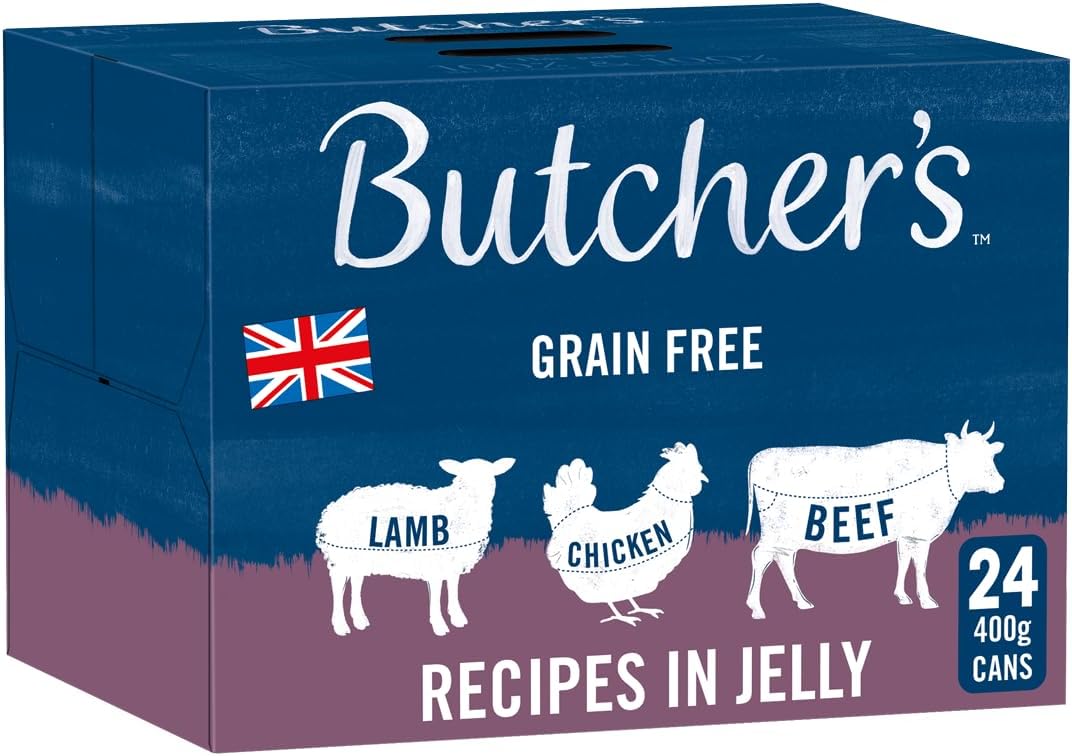 Butcher's Complete Wet Can Adult Dog Food Recipes in Jelly Pack 24x400g