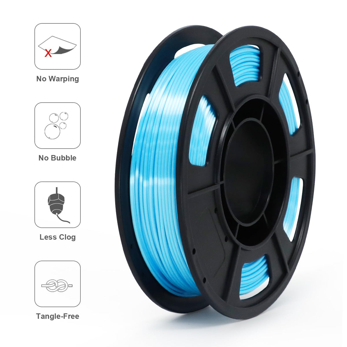 Reprapper 4X 250g Color Pack – Dual Color PLA Filament 1.75mm for 3D Printer & 3D Pen, Multicolour Filament, 4 x 250g Matte Red/Blue, Matte Purple/Green, Silk Red/Blue, and Silk Purple/Green