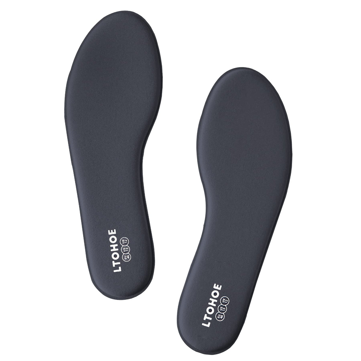Memory Foam Insoles for Men and Women, Cushioned Shoe Insoles for Running Shoes, Trainers, Work Boots and Walking Shoes, Shock Absorbing Foot Pain Relief Comfort Inner Soles UK Size 3 to 12