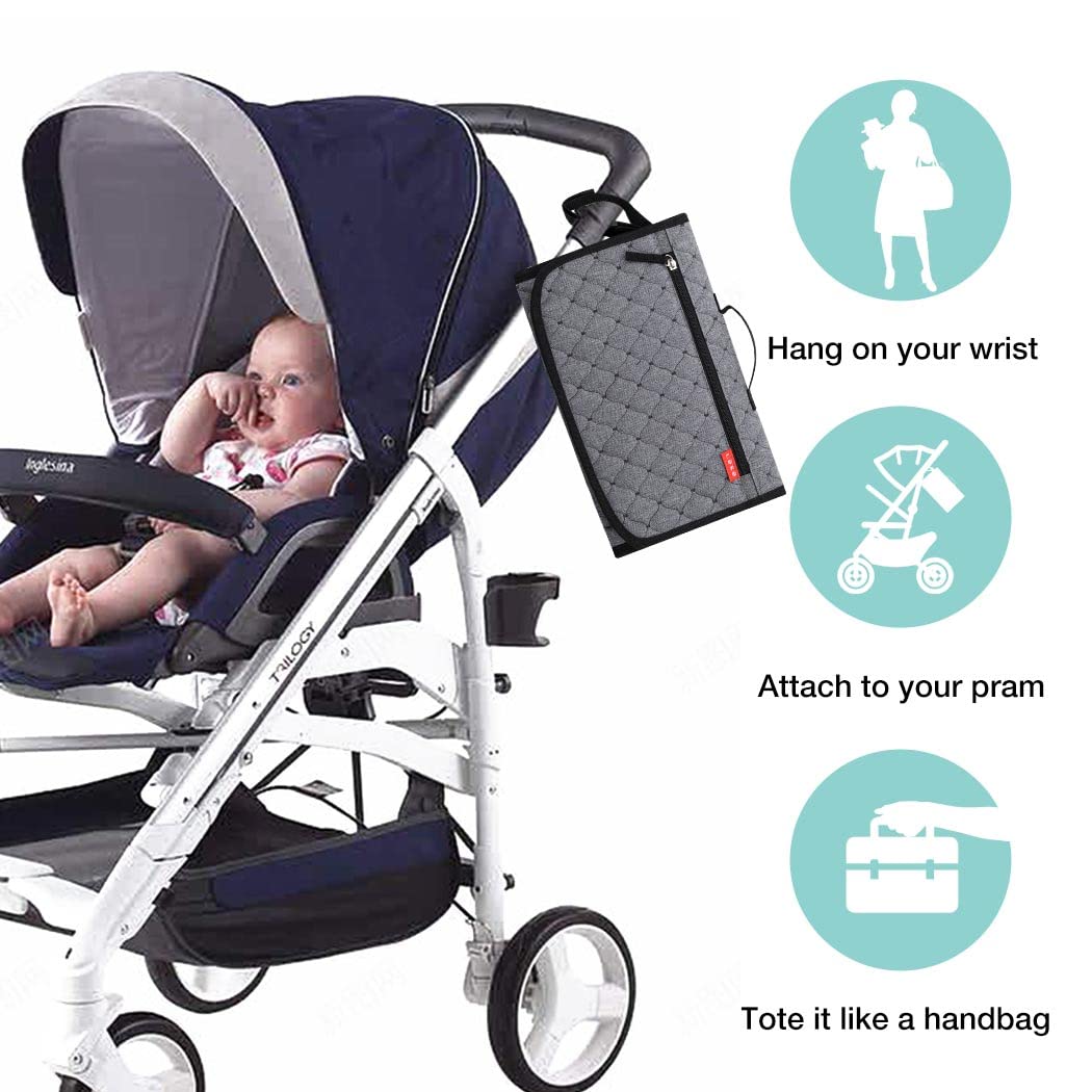 Lekebaby Portable Nappy Changing Mat Travel Baby Change Mat