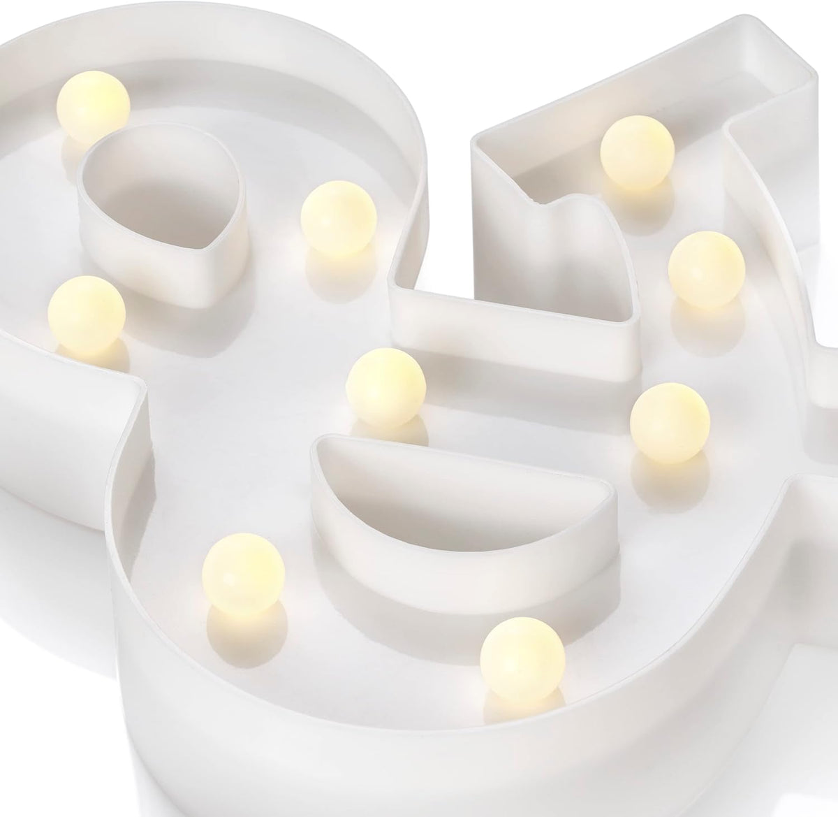 Auraglow LED Light Up Letter C Sign, Battery Powered Party Decoration